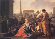 Nicolas Poussin The Holy Family in Egypt Spain oil painting artist